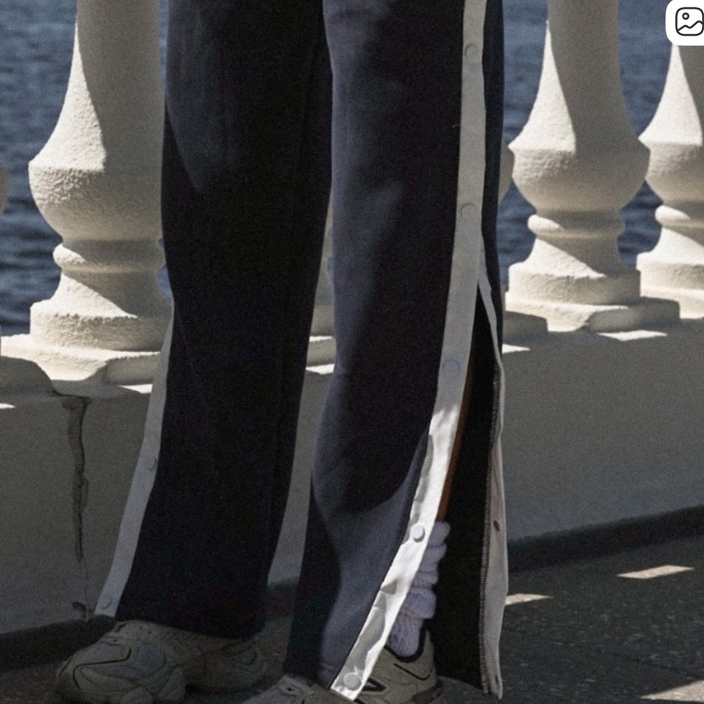 Navy Tearaway Fleece Pants